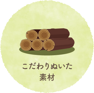 拘りぬいた素材
